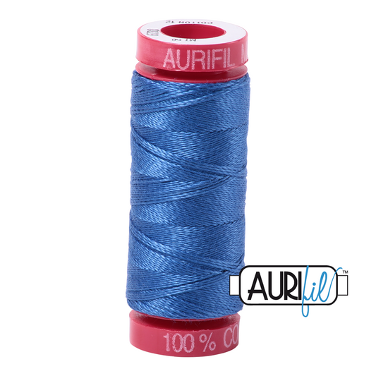6738 PEACOCK BLUE 12 WT MAKO COTTON SMALL SPOOL | 50 MT.