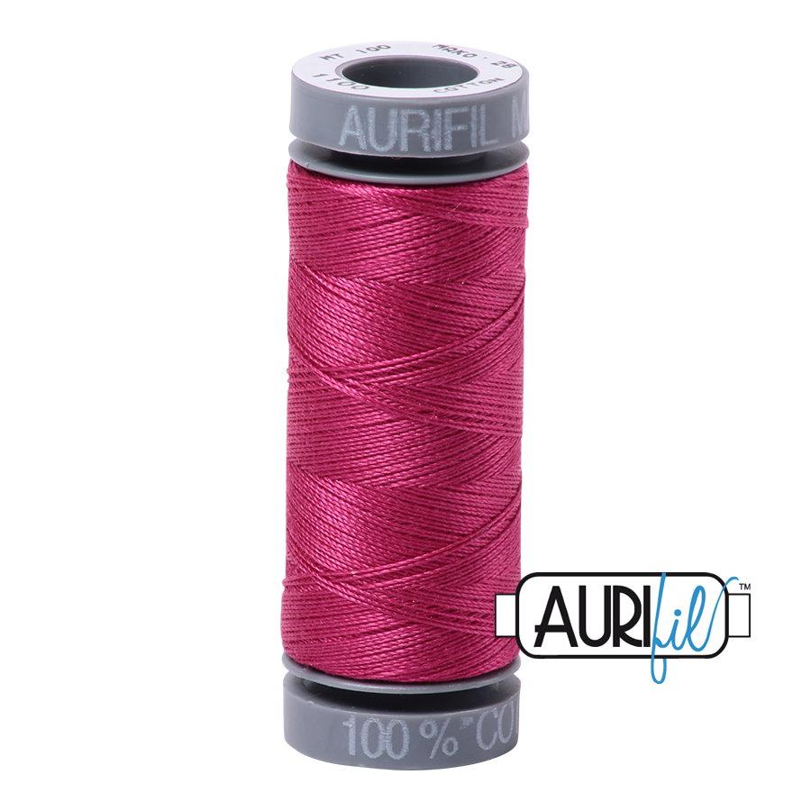 1100 RED PLUM 28 WT MAKO COTTON SMALL SPOOL | 100 MT.