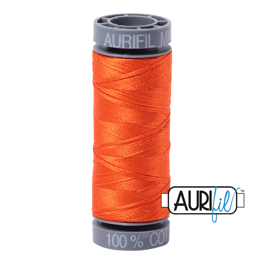 1104 NEON ORANGE 28 WT MAKO COTTON SMALL SPOOL | 100 MT.