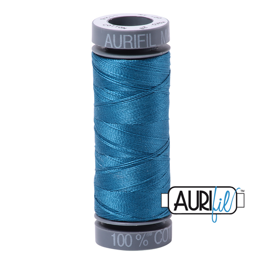 1125 MEDIUM TEAL 28 WT MAKO COTTON SMALL SPOOL | 100 MT.