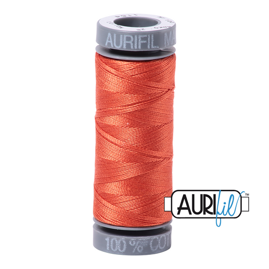 1154 DUSTY ORANGE 28 WT MAKO COTTON SMALL SPOOL | 100 MT.