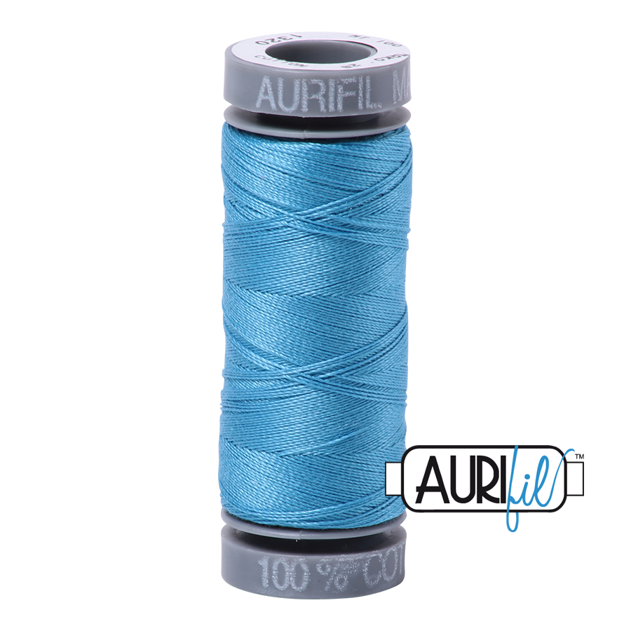 1320 BRIGHT TEAL 28 WT MAKO COTTON SMALL SPOOL | 100 MT.