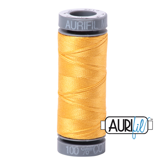 2135 YELLOW 28 WT MAKO COTTON SMALL SPOOL | 100 MT.