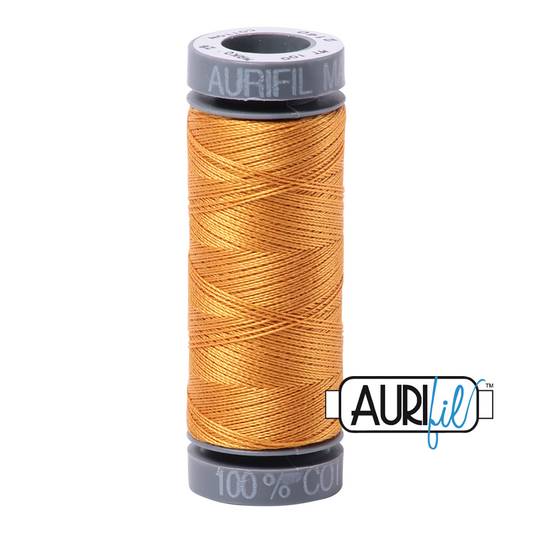 2140 ORANGE MUSTARD 28 WT MAKO COTTON SMALL SPOOL | 100 MT.