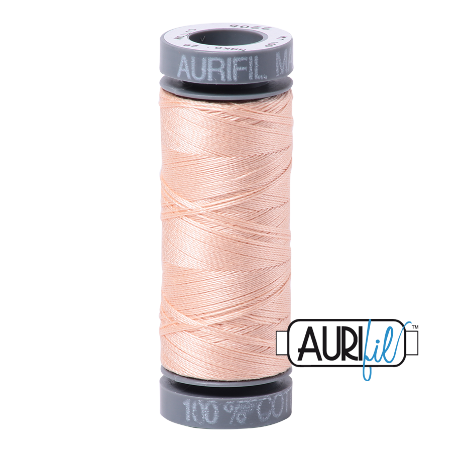 2205 APRICOT 28 WT MAKO COTTON SMALL SPOOL | 100 MT.