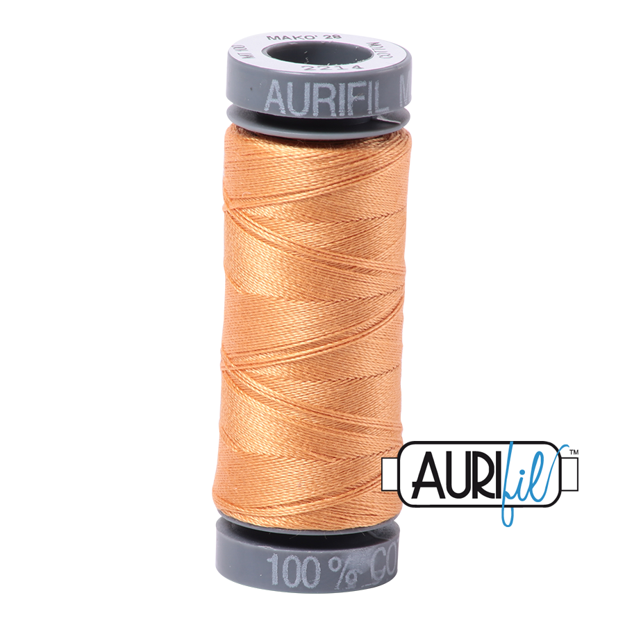 2214 GOLDEN HONEY 28 WT MAKO COTTON SMALL SPOOL | 100 MT.