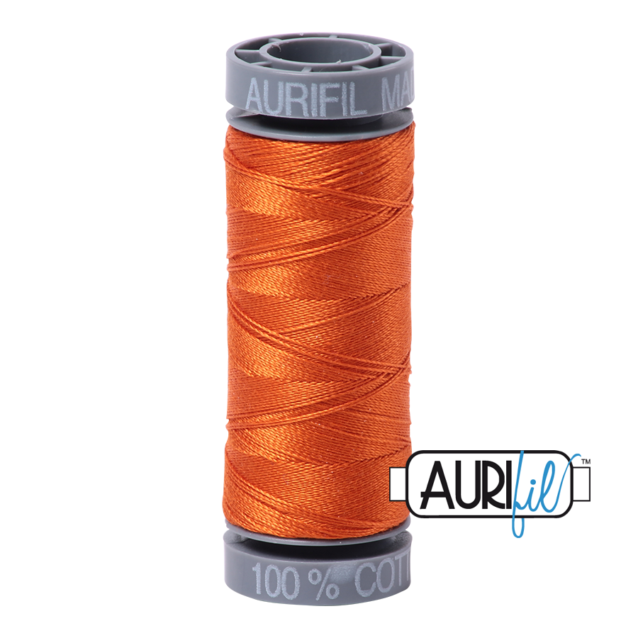 2235 ORANGE 28 WT MAKO COTTON SMALL SPOOL | 100 MT.