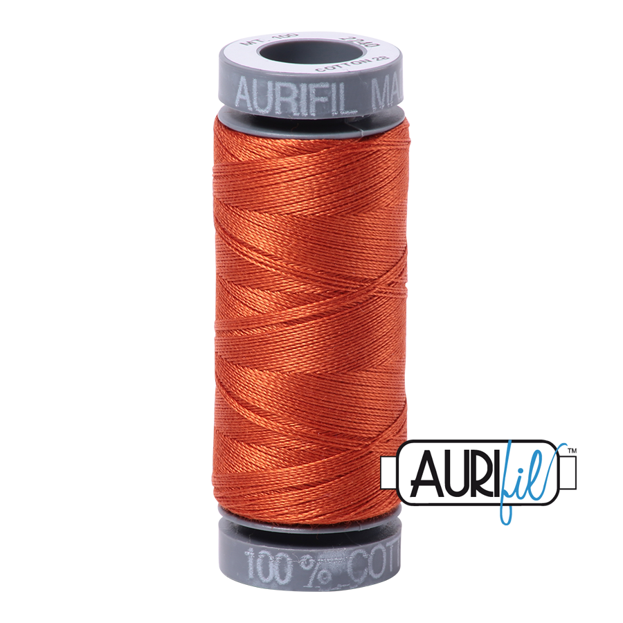 2240 RUSTY ORANGE 28 WT MAKO COTTON SMALL SPOOL | 100 MT.