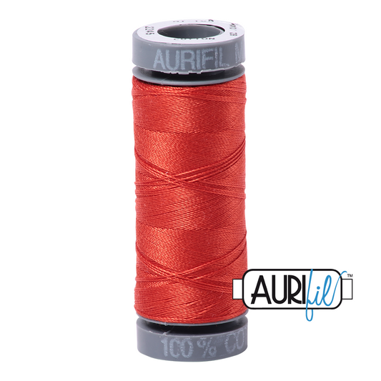 2245 RED ORANGE 28 WT MAKO COTTON SMALL SPOOL | 100 MT.