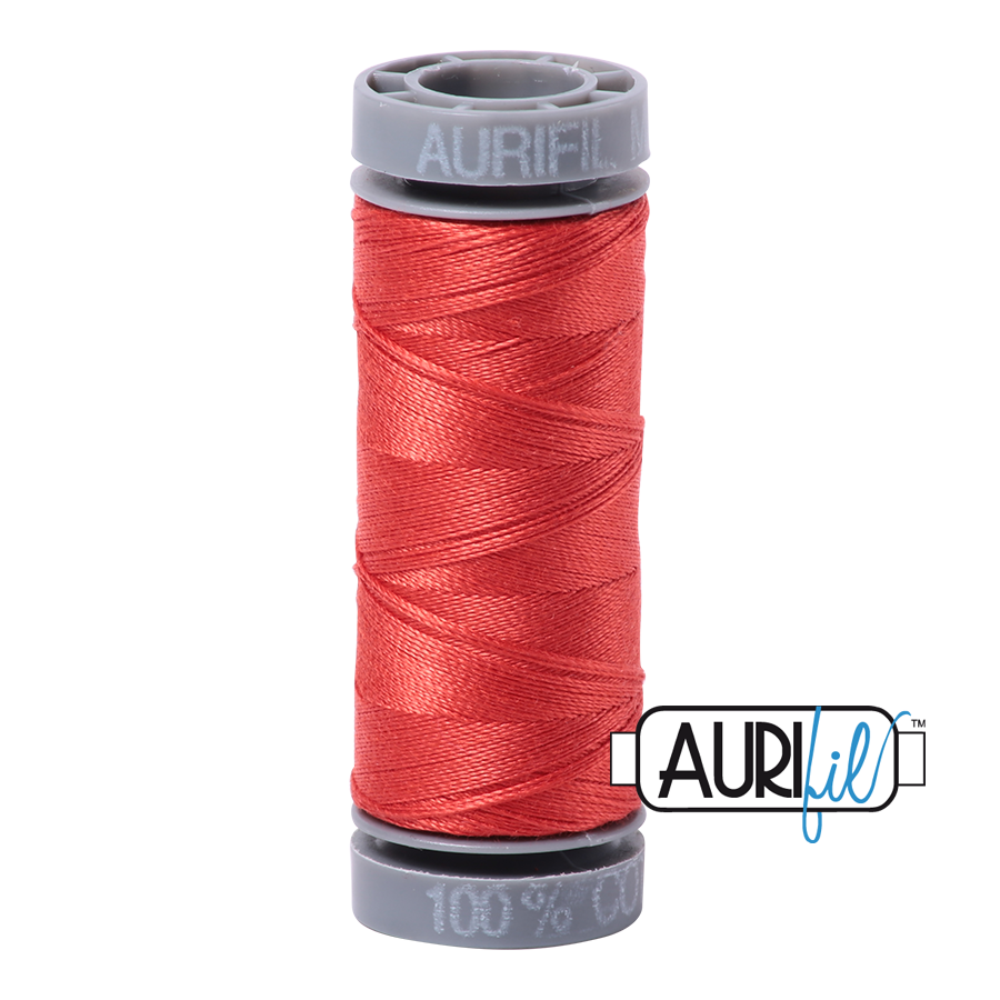2277 LIGHT RED ORANGE 28 WT MAKO COTTON SMALL SPOOL | 100 MT.