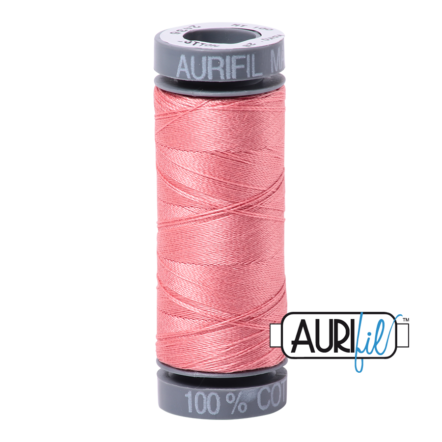 2435 PEACHY PINK 28 WT MAKO COTTON SMALL SPOOL | 100 MT.