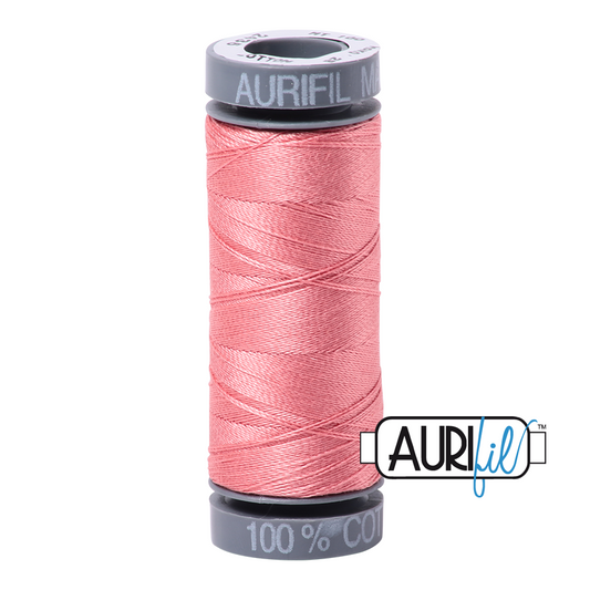 2435 PEACHY PINK 28 WT MAKO COTTON SMALL SPOOL | 100 MT.