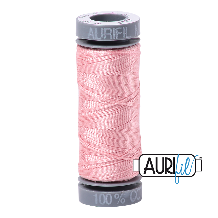 2437 LIGHT PEONY 28 WT MAKO COTTON SMALL SPOOL | 100 MT.