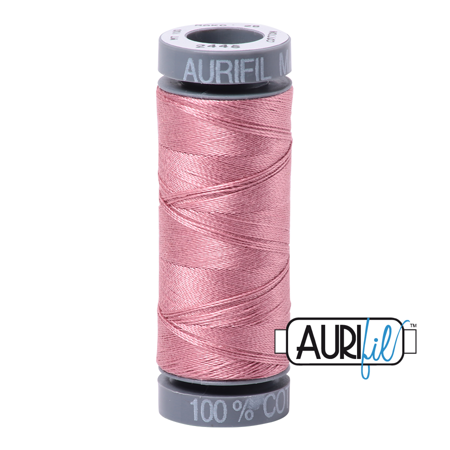 2445 VICTORIAN ROSE 28 WT MAKO COTTON SMALL SPOOL | 100 MT.