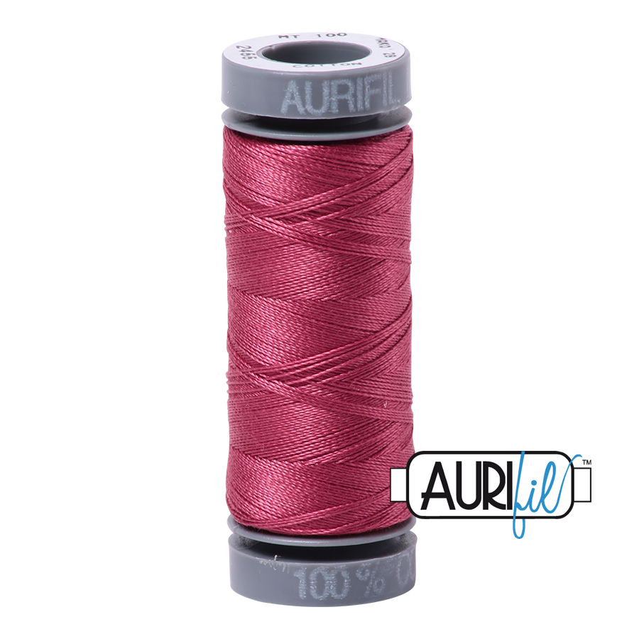 2455 MEDIUM CARMINE RED 28 WT MAKO COTTON SMALL SPOOL | 100 MT.