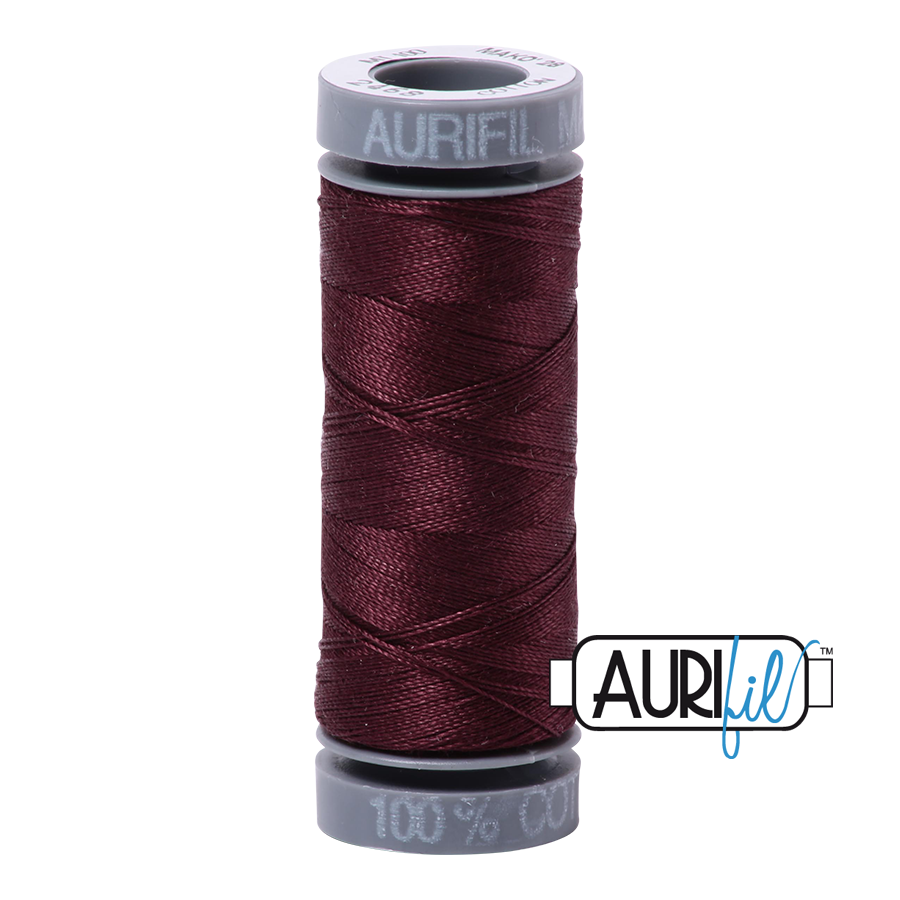 2468 DARK WINE 28 WT MAKO COTTON SMALL SPOOL | 100 MT.
