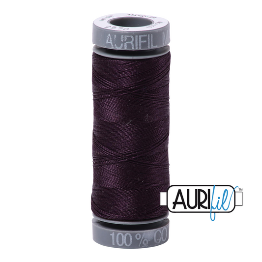 2570 AUBERGINE 28 WT MAKO COTTON SMALL SPOOL | 100 MT.