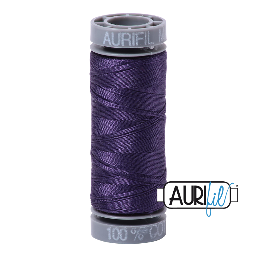 2581 DARK DUSTY GRAPE 28 WT MAKO COTTON SMALL SPOOL | 100 MT.
