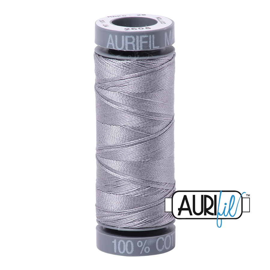 2605 GREY 28 WT MAKO COTTON SMALL SPOOL | 100 MT.