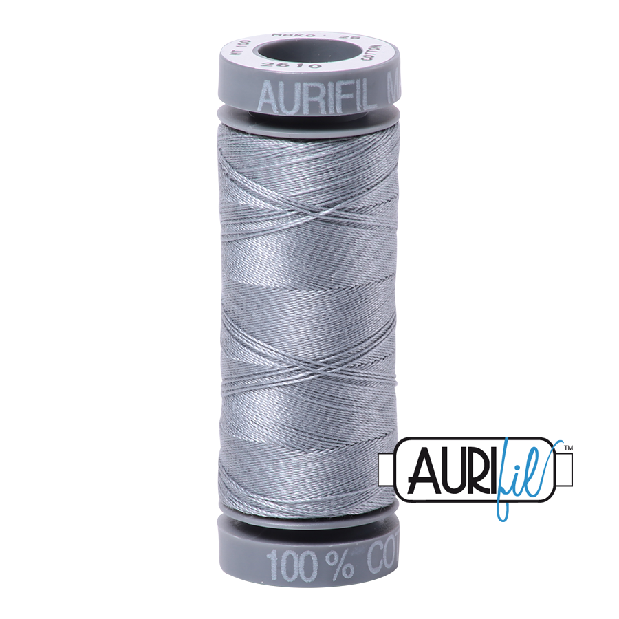 2610 LIGHT BLUE GREY 28 WT MAKO COTTON SMALL SPOOL | 100 MT.