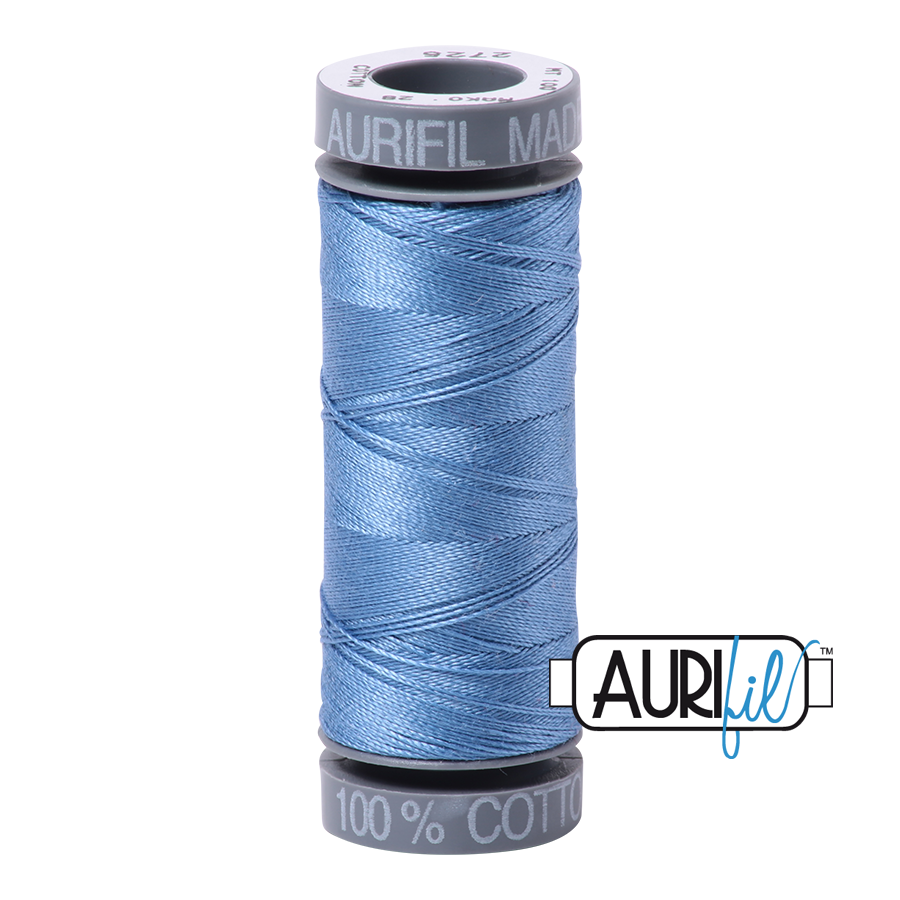 2725 LIGHT WEDGEWOOD 28 WT MAKO COTTON SMALL SPOOL | 100 MT.