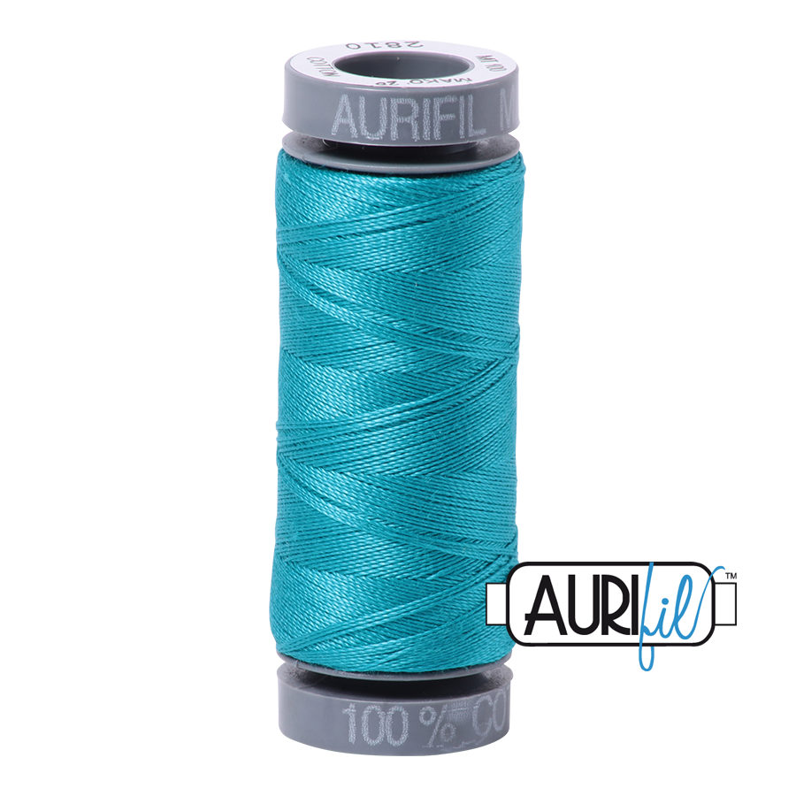 2810 TURQUOISE 28 WT MAKO COTTON SMALL SPOOL | 100 MT.