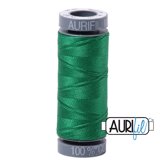 2870 GREEN 28 WT MAKO COTTON SMALL SPOOL | 100 MT.
