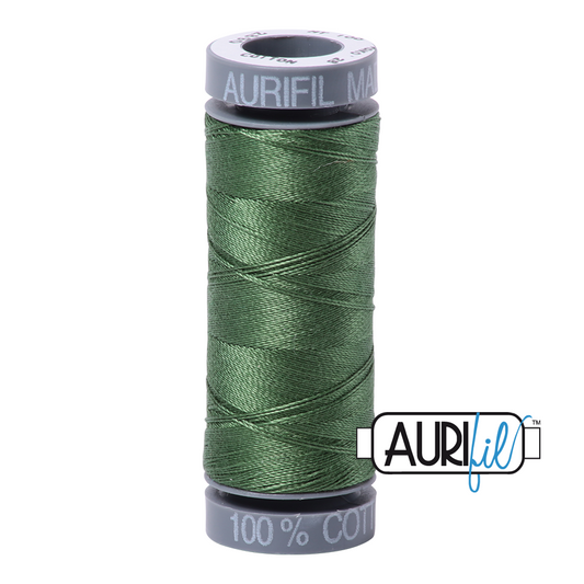 2890 VERY DARK GRASS GREEN 28 WT MAKO COTTON SMALL SPOOL | 100 MT.