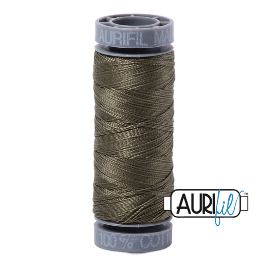 2905 ARMY GREEN 28 WT MAKO COTTON SMALL SPOOL | 100 MT.