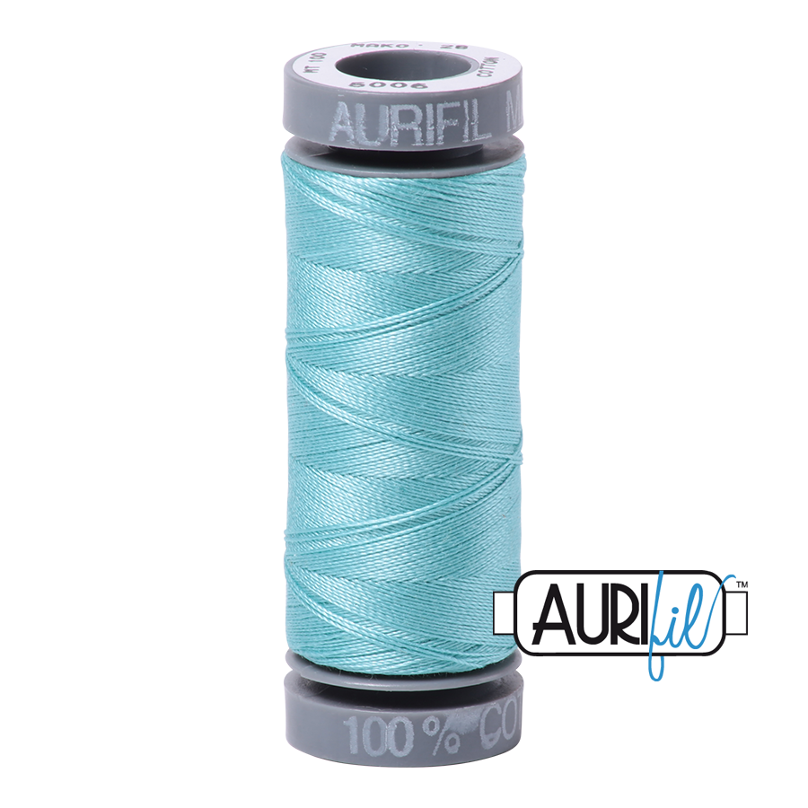 5006 LIGHT TURQUOISE 28 WT MAKO COTTON SMALL SPOOL | 100 MT.
