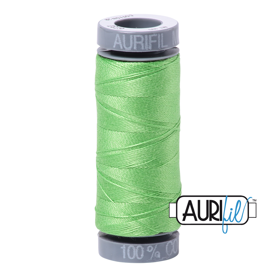 6737 SHAMROCK GREEN 28 WT MAKO COTTON SMALL SPOOL | 100 MT.