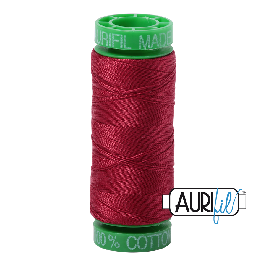 1103 BURGUNDY 40 WT MAKO COTTON SMALL SPOOL |150 MT.