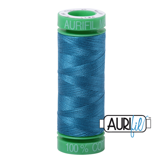 1125 MEDIUM TEAL 40 WT MAKO COTTON SMALL SPOOL |150 MT.