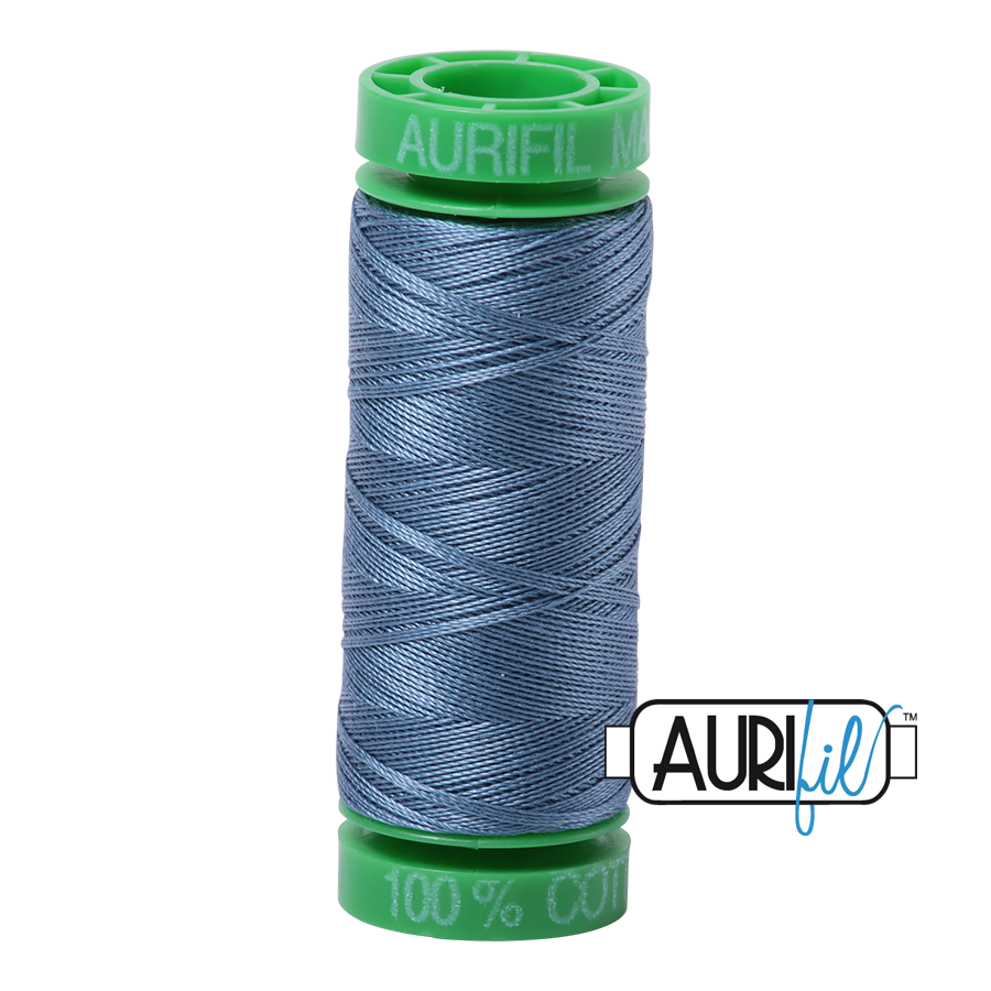 1126 BLUE GREY 40 WT MAKO COTTON SMALL SPOOL |150 MT.