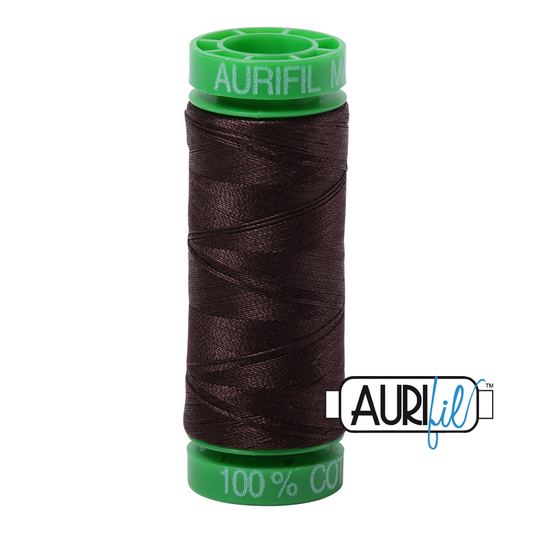 1130 VERY DARK BARK 40 WT MAKO COTTON SMALL SPOOL |150 MT.
