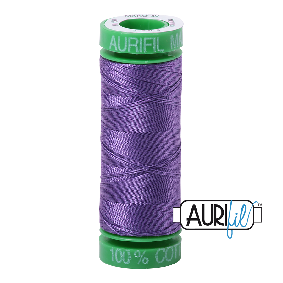 1243 DUSTY LAVENDER 40 WT MAKO COTTON SMALL SPOOL |150 MT.