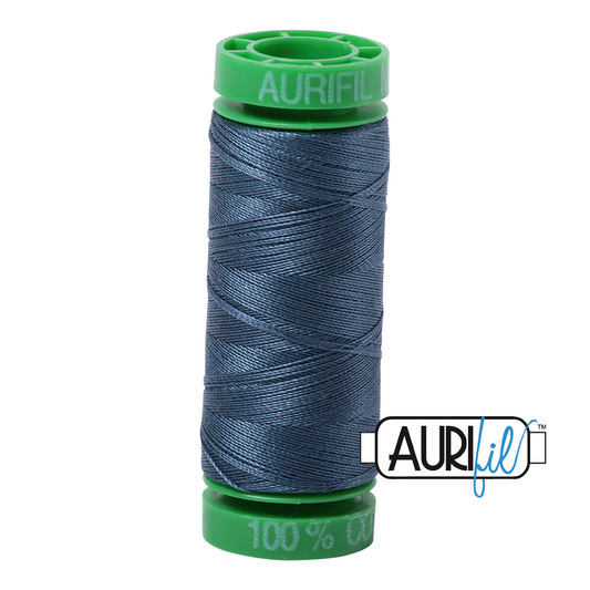 1310 MEDIUM BLUE GREY 40 WT MAKO COTTON SMALL SPOOL |150 MT.