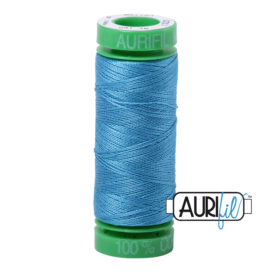 1320 BRIGHT TEAL 40 WT MAKO COTTON SMALL SPOOL |150 MT.