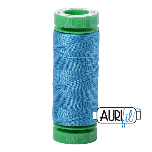 1320 BRIGHT TEAL 40 WT MAKO COTTON SMALL SPOOL |150 MT.