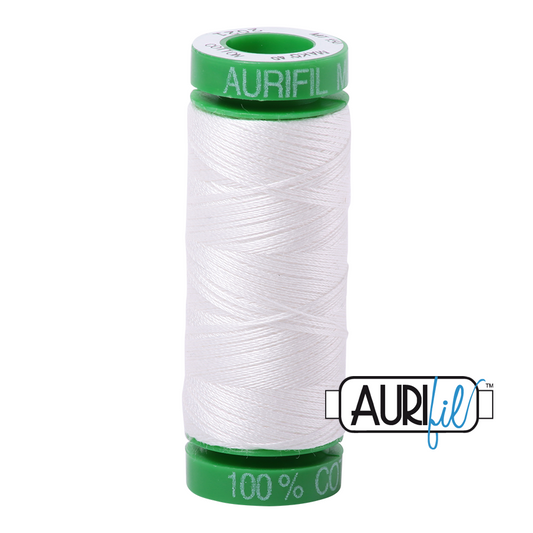 2021 NATURAL WHITE 40 WT MAKO COTTON SMALL SPOOL |150 MT.