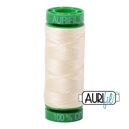 2110 LIGHT LEMON 40 WT MAKO COTTON SMALL SPOOL |150 MT.