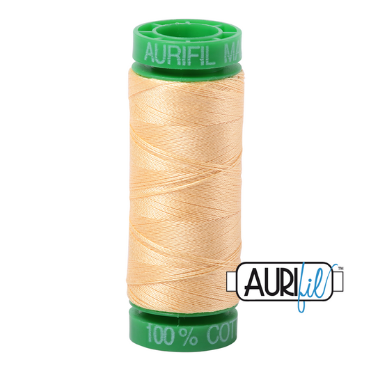 2130 MEDIUM BUTTER 40 WT MAKO COTTON SMALL SPOOL |150 MT.