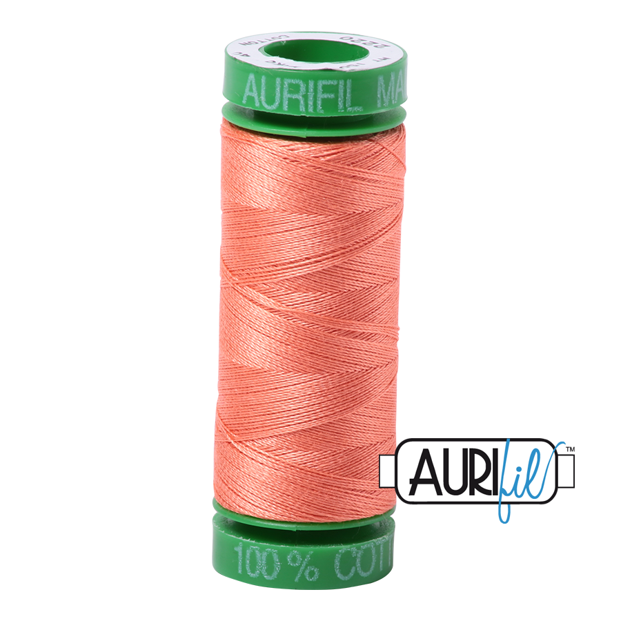 2220 LIGHT SALMON 40 WT MAKO COTTON SMALL SPOOL |150 MT.