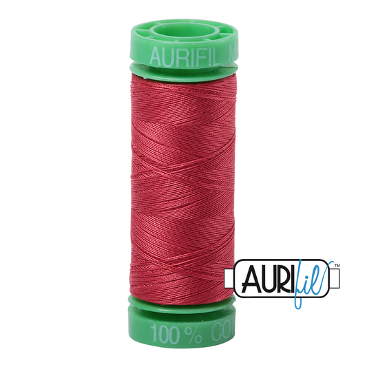 2230 RED PEONY 40 WT MAKO COTTON SMALL SPOOL |150 MT.