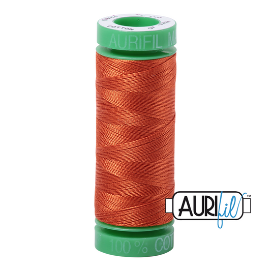 2240 RUSTY ORANGE 40 WT MAKO COTTON SMALL SPOOL |150 MT.