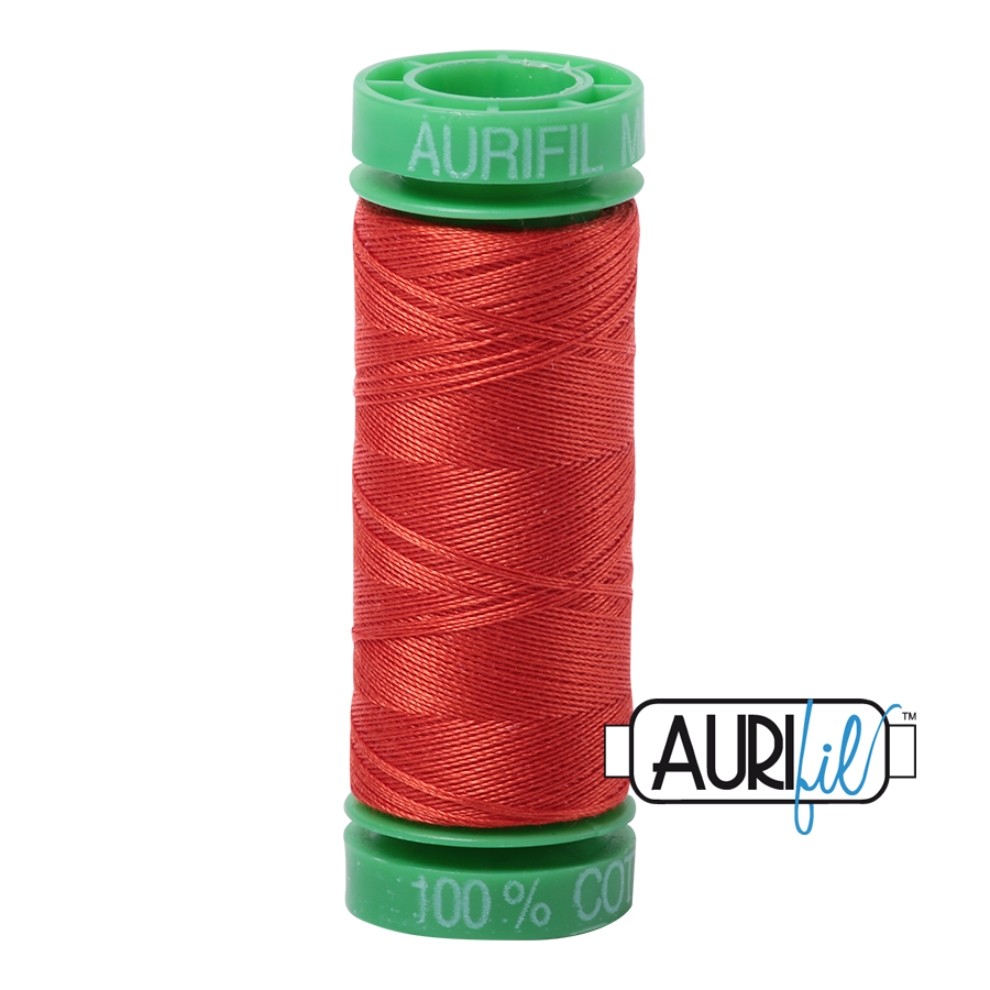 2245 RED ORANGE 40 WT MAKO COTTON SMALL SPOOL |150 MT.
