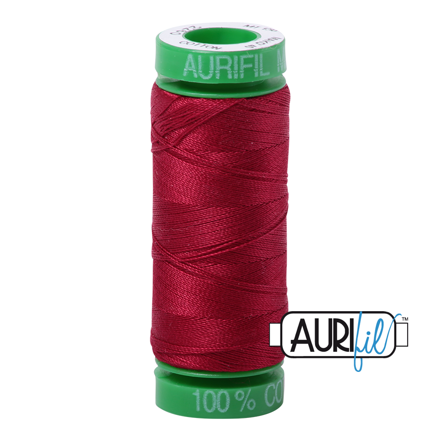 2260 RED WINE 40 WT MAKO COTTON SMALL SPOOL |150 MT.
