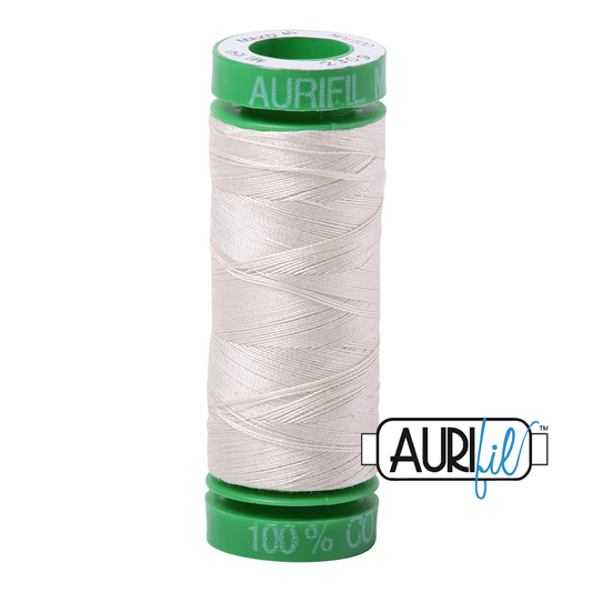 2309 SILVER WHITE 40 WT MAKO COTTON SMALL SPOOL |150 MT.