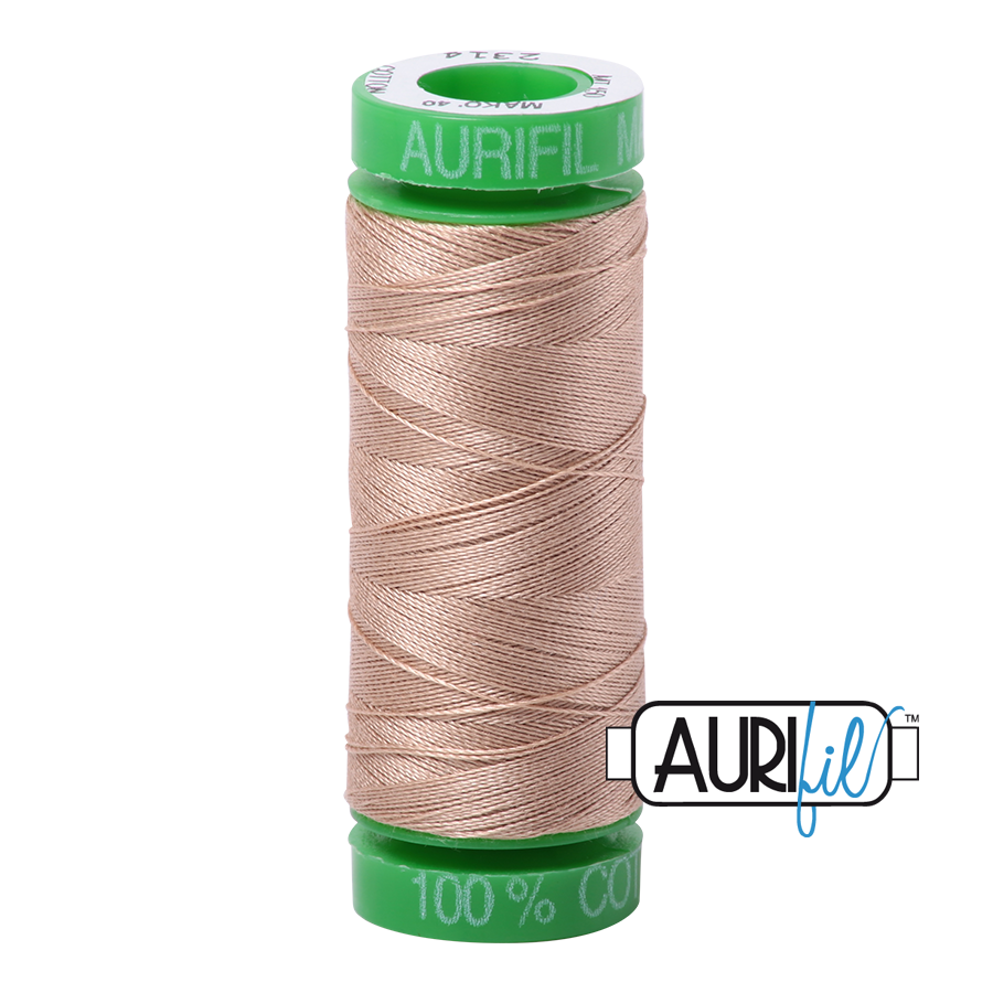 2314 BEIGE 40 WT MAKO COTTON SMALL SPOOL |150 MT.