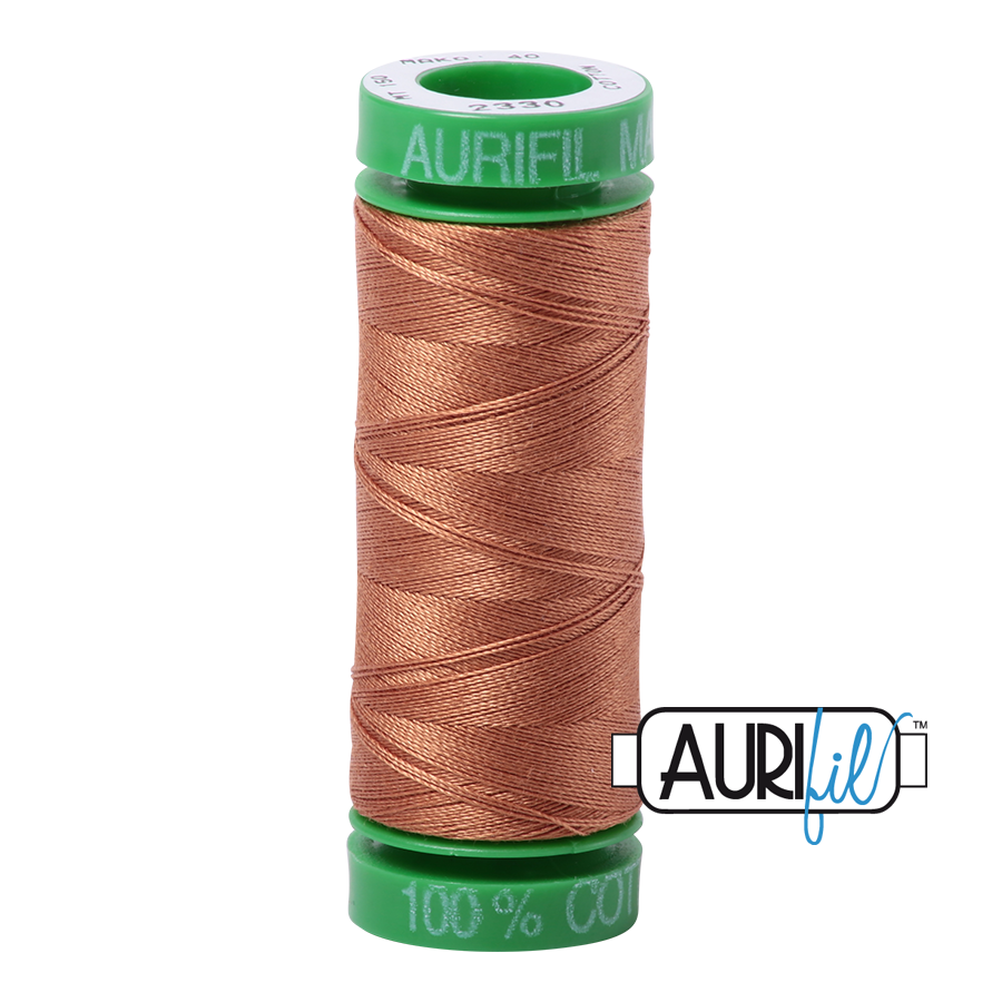 2330 LIGHT CHESTNUT 40 WT MAKO COTTON SMALL SPOOL |150 MT.